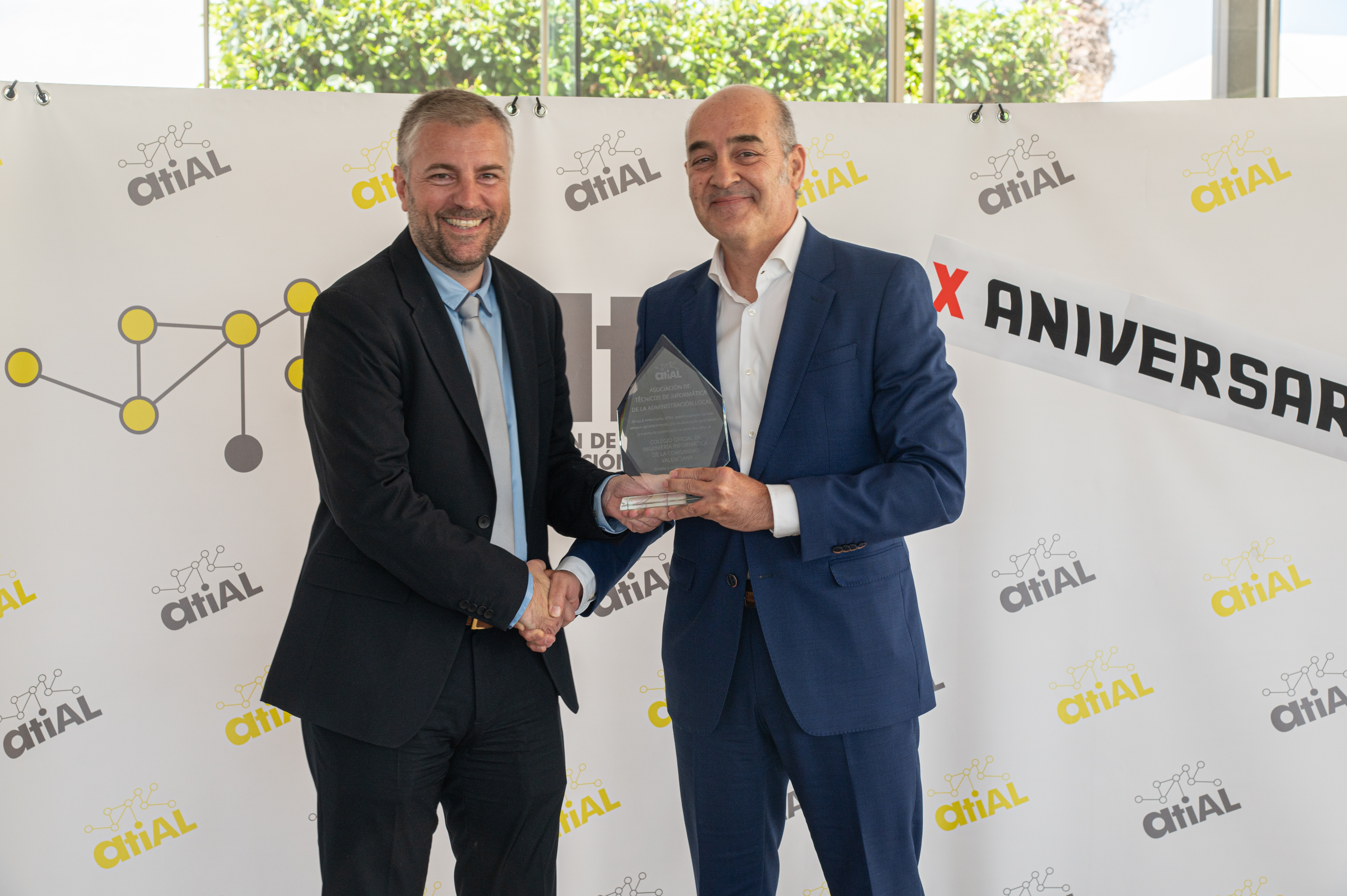 ATIAL reconoce el apoyo del COIICV a los profesionales TI de la administración local en su X aniversario
